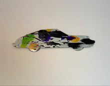 Lade das Bild in den Galerie-Viewer, Porsche racing silber schwarz gelb lila grün